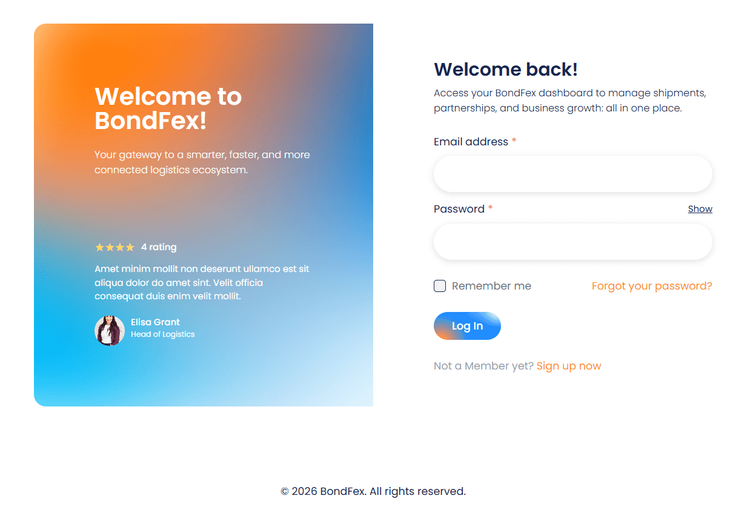 Single sign-On Single sign-On from BondFex